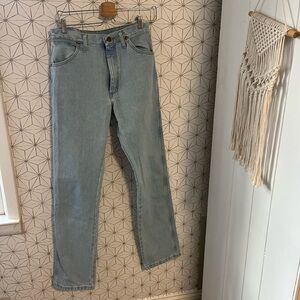 Wrangler Light Wash High Rise Straight Fit Jeans
